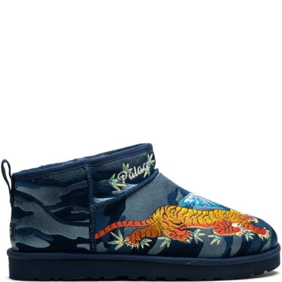 New Ugg x Palace Ultra Mini Boot Blue Camo - Picture 12 of 13